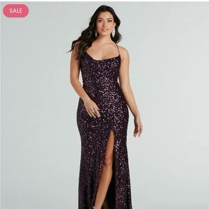 Purple Sparkle Gown